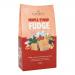 A stack of dense maple-colored fudge squares sits on a wooden board, each piece showing smooth, slightly crumbly edges and a glossy top with amber swirls. A simple Copperpot label rests nearby, its warm copper tones echoing the rich, caramel-like hues of the sweets. Fine sugar dusts the outer edges.