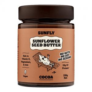 Sunfly Sunflower Seed Butter Cocoa 330G Pack of 6