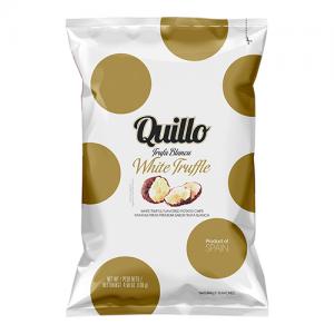 Quillo White Truffle Flavoured Potato Chips 130G Pack of 8