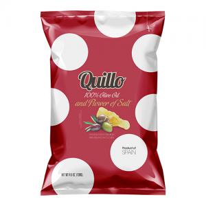 Quillo Fleur De Sel Potato Chips 130G Pack of 8