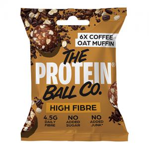 The Protein Ball Co  Coffee Oat Muffin Protein  Vitamin Balls 45G Bag