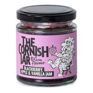 The Cornish Jar Blackberry, Apple & Vanilla Jam 6 Pack 220G