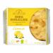 A crisp photo shows a rectangular tin of Ines Rosales Lemon Sweet Olive Oil Tortas beside loose golden, irregular thin rounds. The bright yellow label features cursive logo, lemon imagery and olive oil accents. Shadows and a neutral background highlight textures. Partially opened edge, shows crumbs.