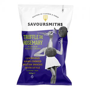 Savoursmiths Crisps Truffle And Rosemary Flavour Potato Crisps 150g