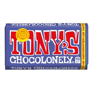 Tonys Chocolonely 42 Milk Pretzel Toffee 90G Pack of 21