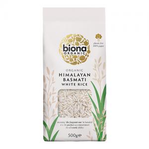 Biona Organic Himalayan Basmati White Rice 500G Pack of 6