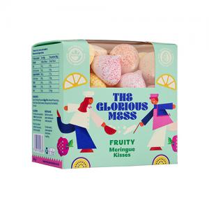 The Glorious Mess Fruity Meringue Kisses 100g Pack of 12