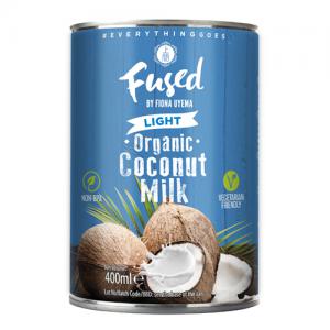 Fused Organic Light Coconut Milk 400ml Pack of 12