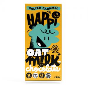 HAPPi Salted Caramel Oat MLk Chocolate 80g Pack of 12