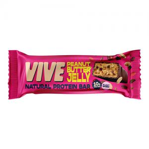 Vive Natural Protein Bar, Peanut Butter Jelly 49g Pack of 12