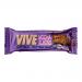 Photo shows a box of Vive Natural Protein Bars and a single mocha almond bar. The box and wrapper feature warm brown and cream tones, the Vive logo, 'Mocha Almond' label, and stylized coffee swirl with almond imagery. Nutrition details and bar weight print on the package.