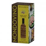 A crisp image shows golden-brown crackers studded with green olive pieces, arranged beside a rustic bakery box. The packaging features Mediterranean illustrations and simple typography. The scene sits on a wooden board with a few scattered olive leaves.