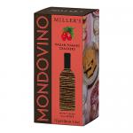 A compact red-and-cream box of Mondovino Italian Tomato crackers sits against a neutral background. The package shows six golden, round artisan biscuits flecked with tomato and herbs, with a vivid tomato illustration and a 125g label. Soft paperboard edges and a soft shadow accent the tidier layout.
