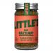 A cluster of six compact 50g jars of Little’s Rich Hazelnut Flavour Instant Coffee sits together, each label showing a warm brown background, gold accents, and an image of hazelnuts beside a steaming cup. The clear lids and uniform arrangement create a neat grocery display Soft studio lighting adds depth