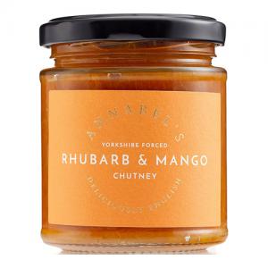 Annabels Deliciously British Rhubarb & Mango Chutney 210g Pack of