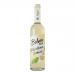Six clear glass bottles of Belvoir Fruit Farms Elderflower Cordial (500ml) stand closely together, filled with pale straw liquid. Each has a cream botanical label with elderflower illustrations and green branding; metal screw caps top the uniform row against a plain background. Soft lighting accents