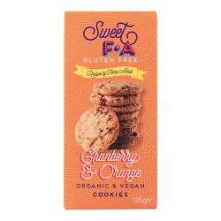 Sweet FA Gluten Free Cranberry & Orange Cookies 125g Pack of 12