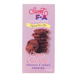 Sweet FA Gluten Free Double Chocolate Chip Cookies 125g Pack of 12