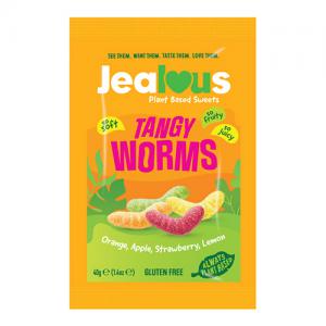 Jealous Tangy Worms 40g Impulse Bags Pack of 10