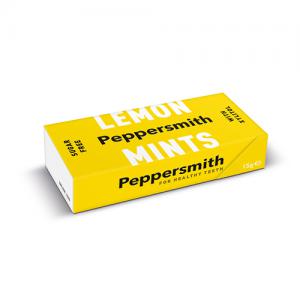 Peppersmith 100 Xylitol Lemon Mints 15g Pack of 12