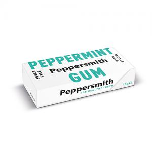 Peppersmith 100 Xylitol Peppermint Gum 15g Pack of 12
