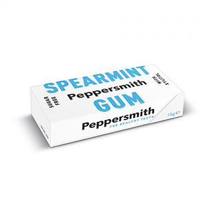 Peppersmith 100 Xylitol Spearmint Gum 15g Pack of 12