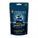A glossy pouch shows a nautical-themed label with a stylized ghost ship illustration veiled in mist, amber-brown roasted peanuts pictured spilling across a dark timber background. Bold vintage typography and muted navy, cream, and copper tones give a rustic, coastal look with subtle grain textures.