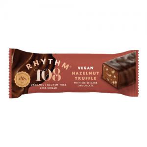 Rhythm 108 Organic Swiss Chocolate Bar  Hazelnut Quinoa Praline Pack