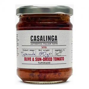 Casalinga Olive and Sundried Tomato Tapenade 190g Pack of 6