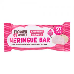 Flower & White Raspberry Crumble Meringue Bar Pack of 12