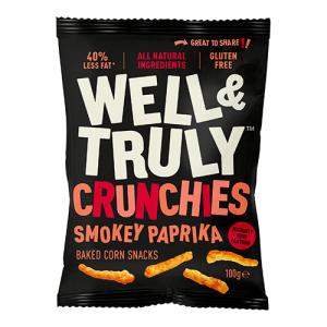 Well&Truly Crunchy Smokey Paprika 100g Pack of 14