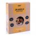 Image shows a 12-pack of CRWST Granola Clusters, each 400 g, in matching bags with the CRWST logo. Earth-toned packaging displays photos of oat clusters, nuts and seeds with a clear window, ingredient text and icons, all neatly arranged in a cardboard tray.