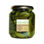 Drivers Sweet Cornichons In White Balsamic Vinegar 550g Pack of 6