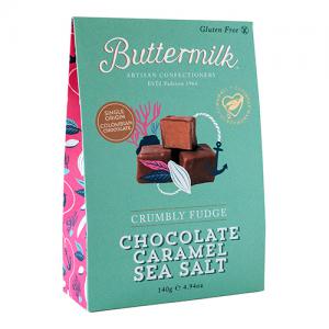 Buttermilk Sharing Box Milk Chocolate Caramel Sea Salt 140g Pack of 6