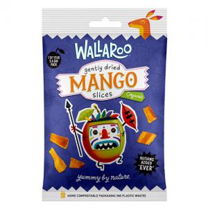 Wallaroo Organic Gently Dried Mango Slices 30g Pack of 10