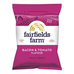 Fairfields Farm Crisps Bacon & Tomato Crisps 40g Pack of 36