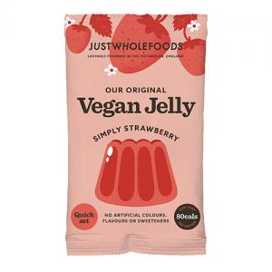 Just Wholefoods Vegan Strawberry Jelly 85g Pack of 12