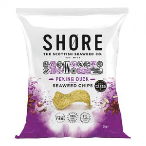 Shore Seaweed Chips  Asian Peking 25g Pack of 24
