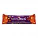 A Yummycomb dark orange chocolate bar sits on a neutral surface. Glossy deep-brown chocolate contrasts with a bright orange filling visible at a clean break. The wrapper displays the brand name; the exposed interior shows fine snap lines and tiny orange zest flecks. Under soft light the sheen gleams.
