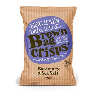 Brown Bag Crisps Rosemary and Sea Salt 150g Pack of 10