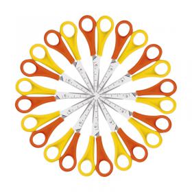 Westcott Left Handed Scissors 130mm YellowOrange (Pack of 12) E-21593 00 DH20593