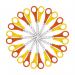 Westcott Left Handed Scissors 130mm YellowOrange (Pack of 12) E-21593 00 DH20593