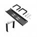 D-Line Desk Cable Tray Steel Black 604562 DL60456