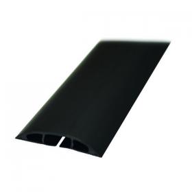 D-Line Black Light Duty Floor Cable Cover 60mmx1.8m Long CC-1 DL64476