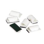 D-Line Cable Tidy clips 6Pk White Self Adhesive (Pack of 6) CTCLIPS6AW DL64480