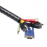D-Line Cable Tidy Zipper 2.5m Length 25mm Black CZ252.5B DL64836