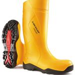 Dunlop Purofort+ Full Safety Wellington Boots 1 Pair Yellow 05 DLP02689