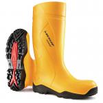 Dunlop Purofort+ Full Safety Wellington Boots 1Pr Yellow 5 C76224105 DLP02689