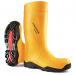 Dunlop Purofort+ Full Safety Wellington Boots 1Pr Yellow 10 C76224110 DLP02695