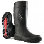 Dunlop Purofort+ Full Safety Wellington Boots 1Pr Black 11 C76204111 DLP03137